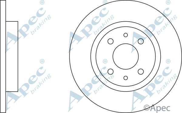 APEC BRAKING Jarrulevy DSK551